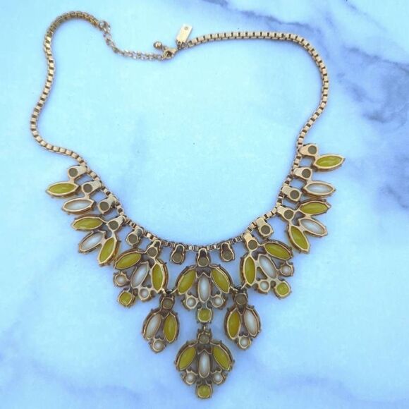 Kate Spade Marquee Bib Gold Plated Statement Necklace - Picture 3 of 5